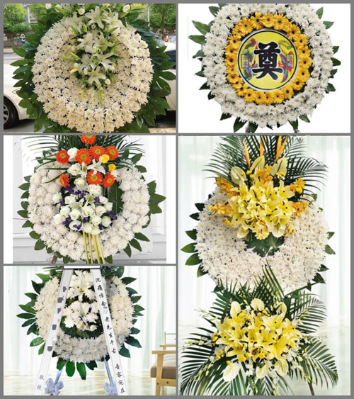 山东青岛即墨市龙泉街道西塔子夼村花圈速递